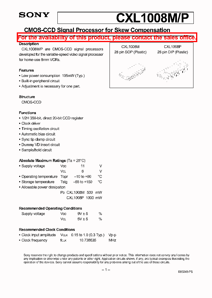 CXL1008MP_3670354.PDF Datasheet