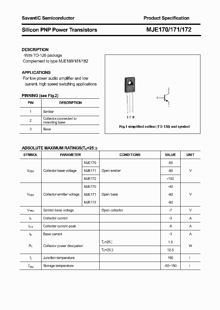 MJE170_3672379.PDF Datasheet