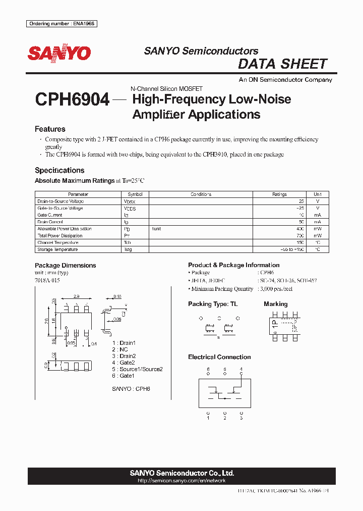 CPH6904_3677235.PDF Datasheet