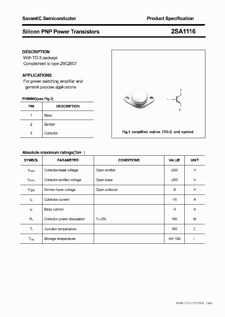 2SA1116_3686052.PDF Datasheet