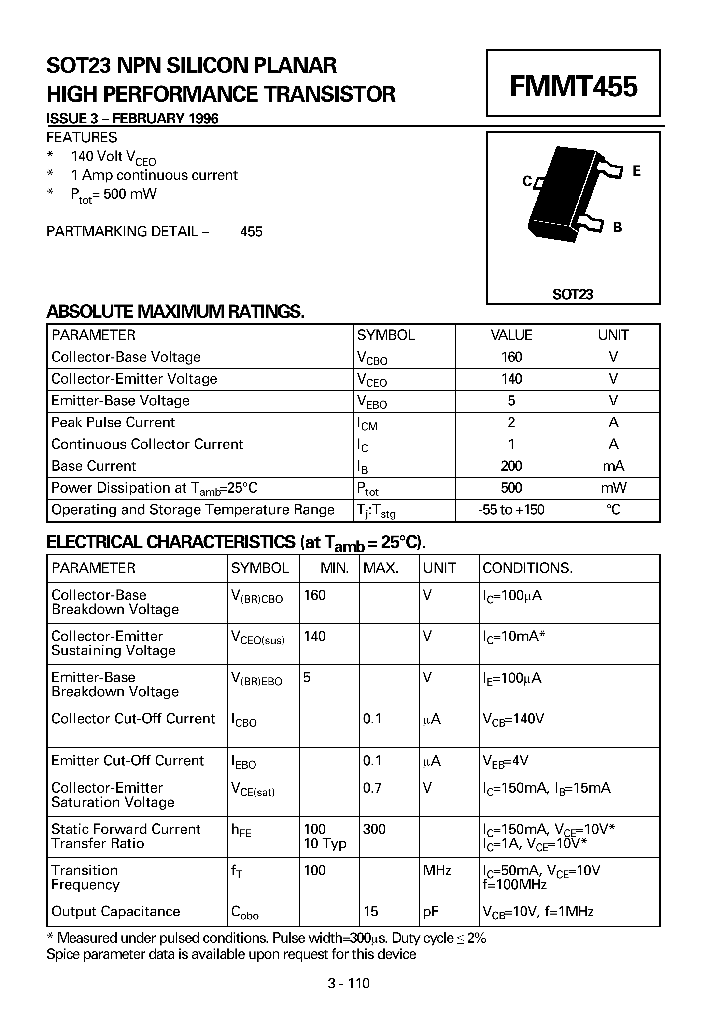 FMMT455_3695091.PDF Datasheet