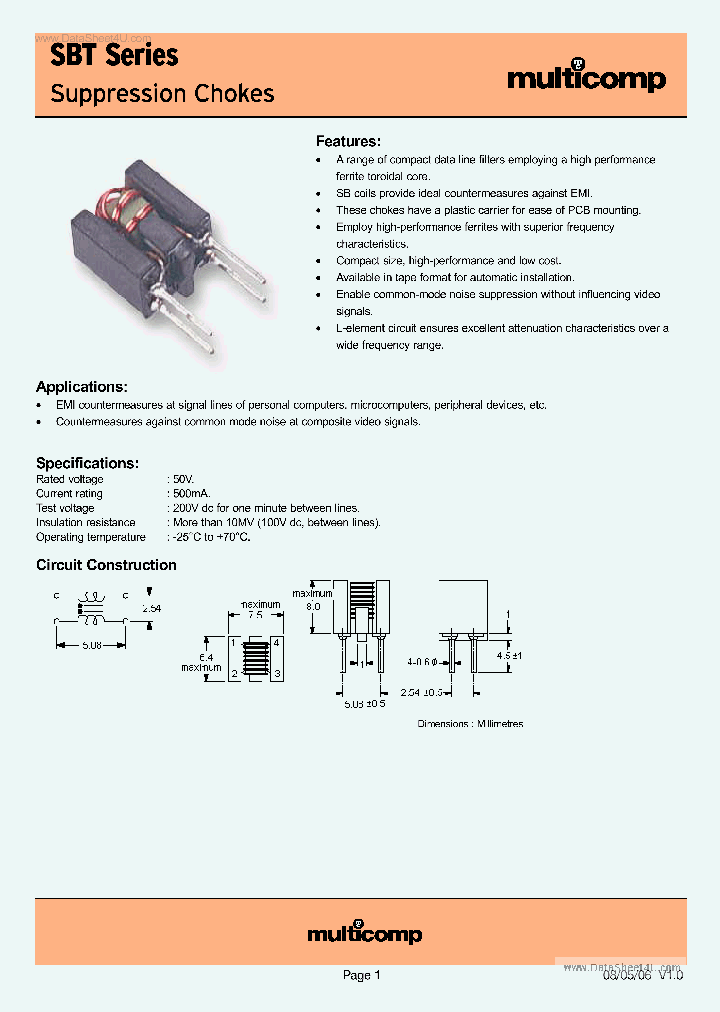 SBT-0140W_3700229.PDF Datasheet