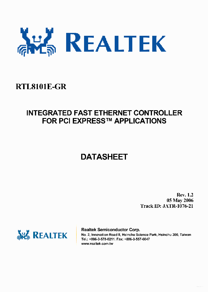 RTL8101E-GR_3702033.PDF Datasheet
