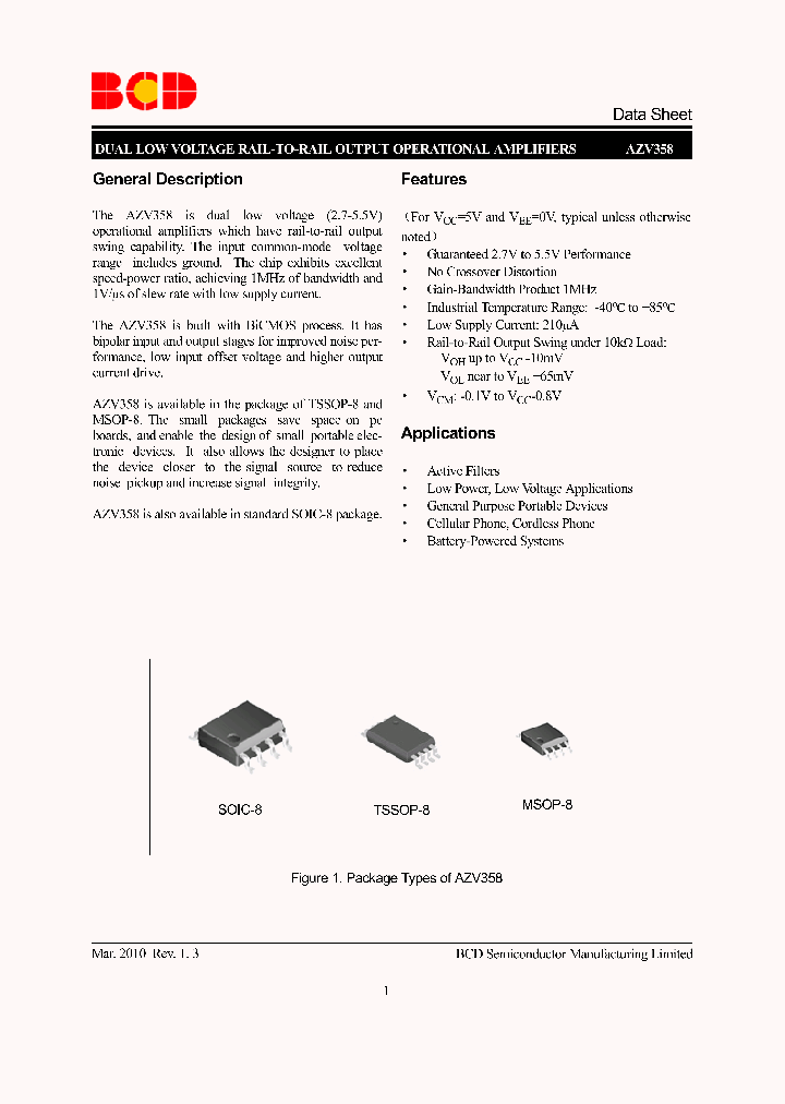 AZV358G-G1_3705031.PDF Datasheet