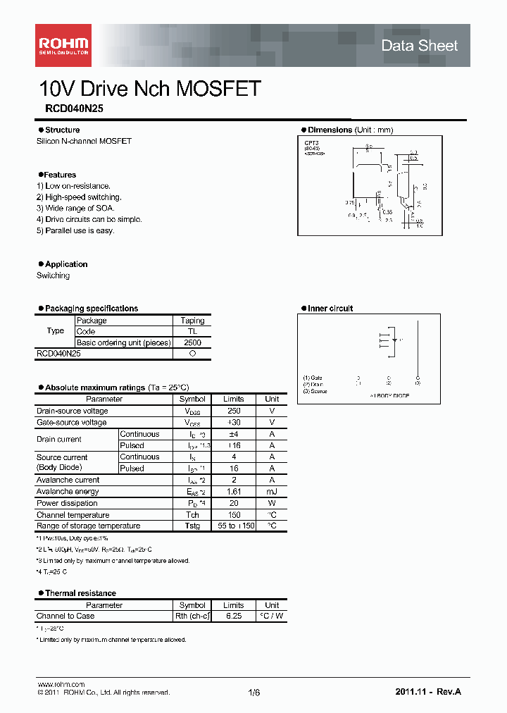 RCD040N25_3709866.PDF Datasheet