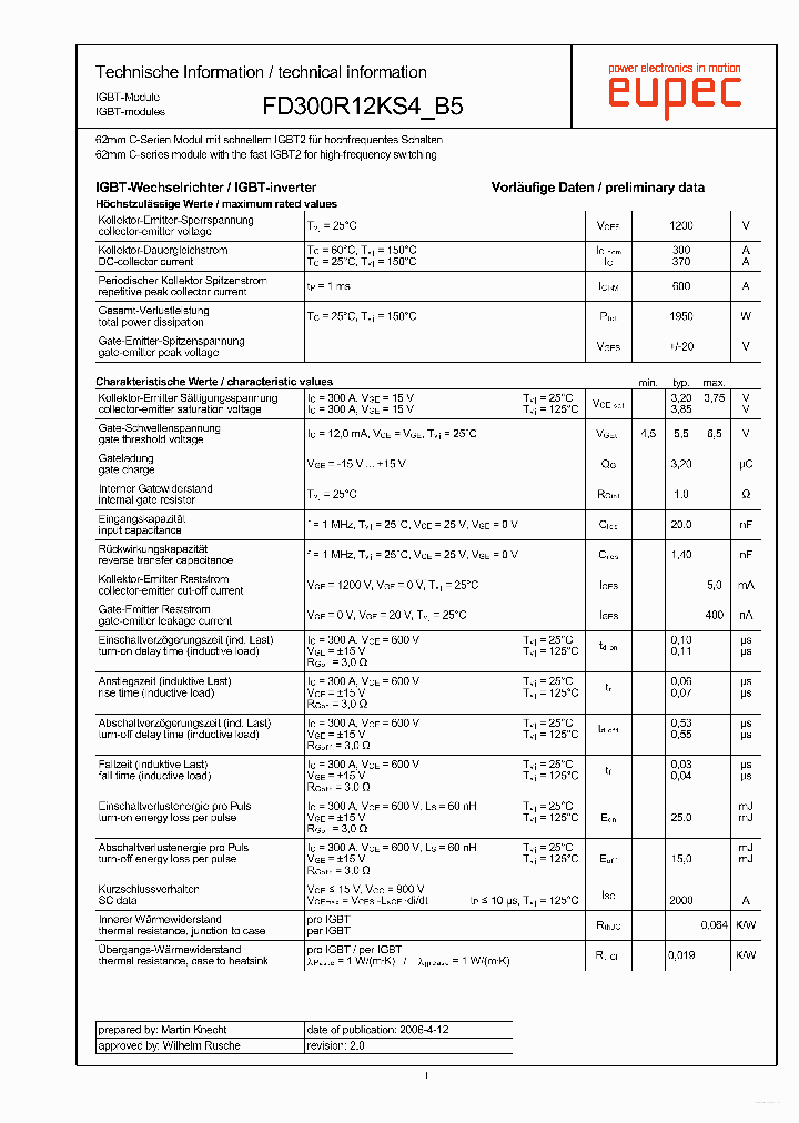 FD300R12KS4B5_3716338.PDF Datasheet