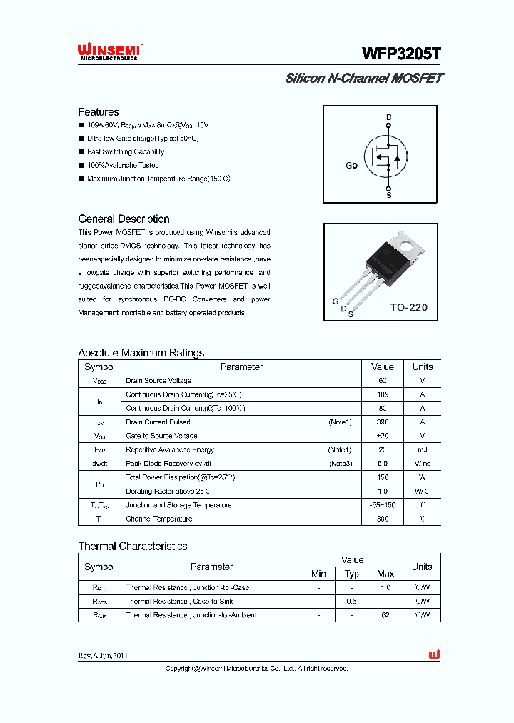 WFP3205T_3716830.PDF Datasheet