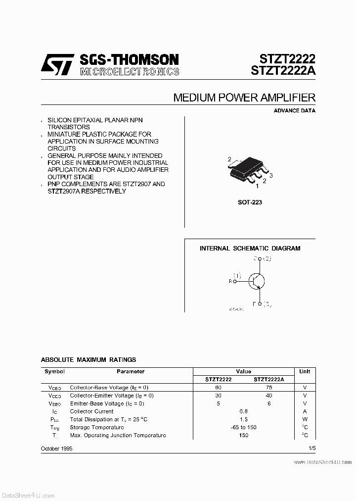 STZT2222_3780097.PDF Datasheet