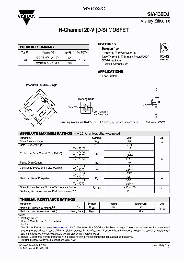 SIA430DJ-T1-GE3_3786572.PDF Datasheet