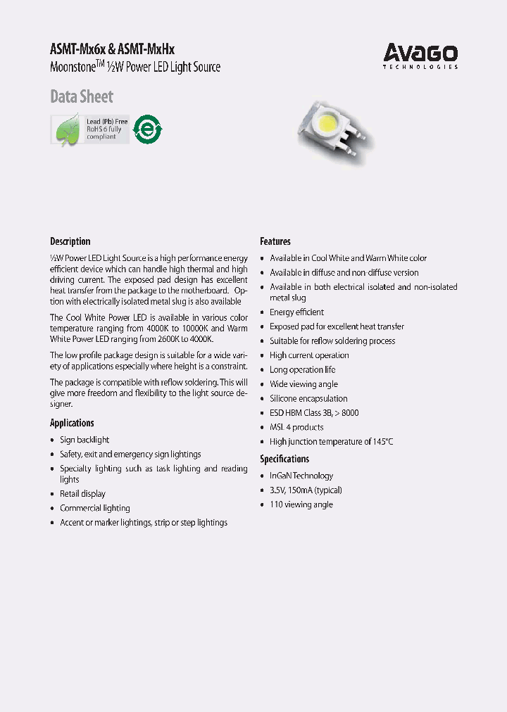 ASMT-MY60-NCEA0_3750603.PDF Datasheet