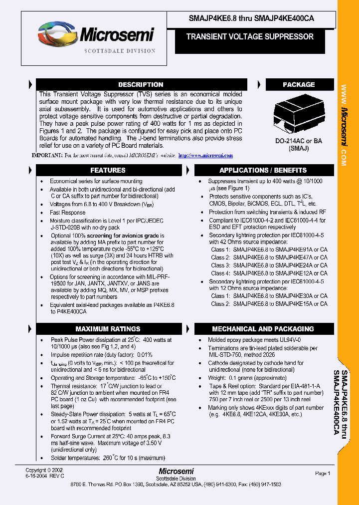 MXSMAJP4KE91C_3748331.PDF Datasheet