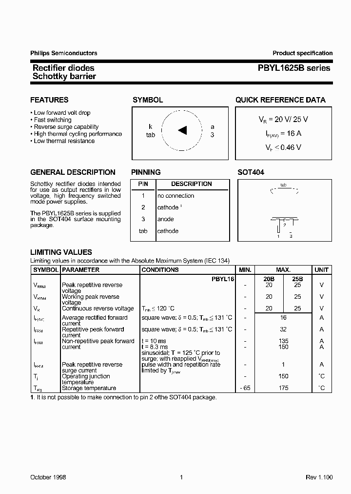 PBYL1620BT3_3753764.PDF Datasheet