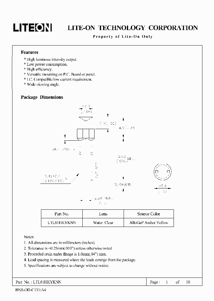 LTL81HKYKNNBINDE_3754340.PDF Datasheet