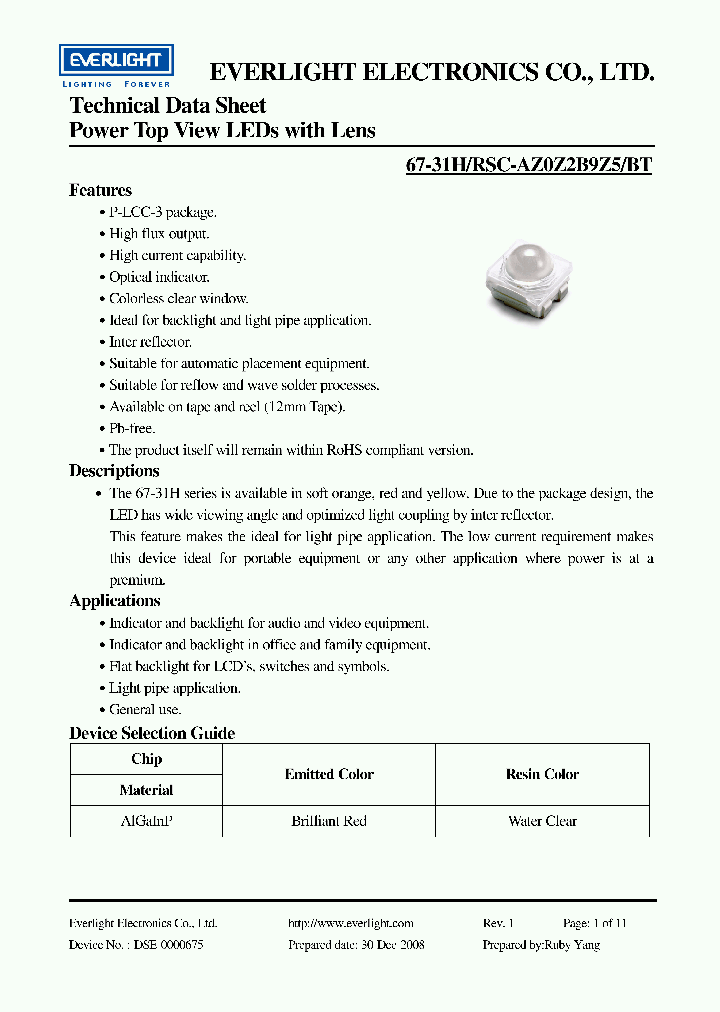 67-31HRSC-AZ0Z2B9Z5BT_3764002.PDF Datasheet