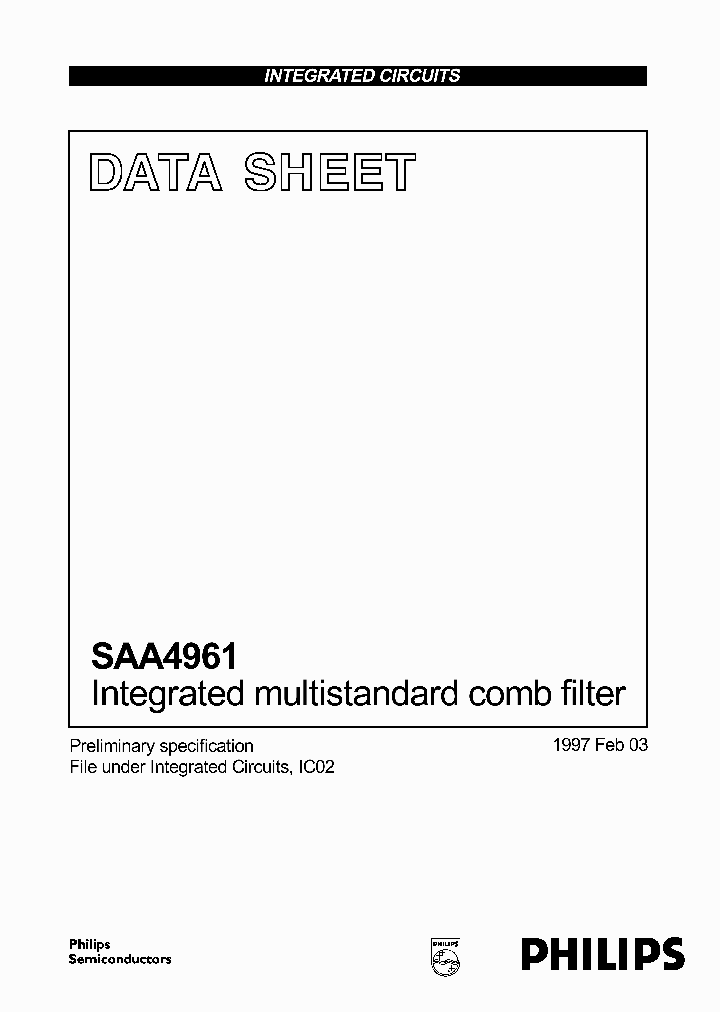 SAA4961_3770771.PDF Datasheet