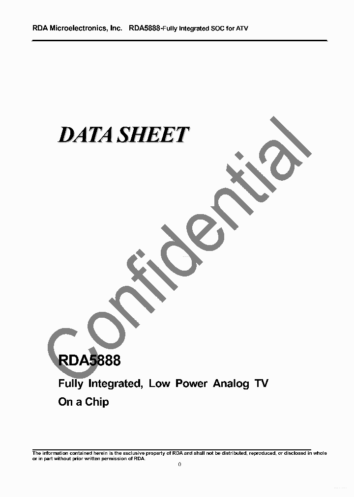 RDA5888_3944725.PDF Datasheet
