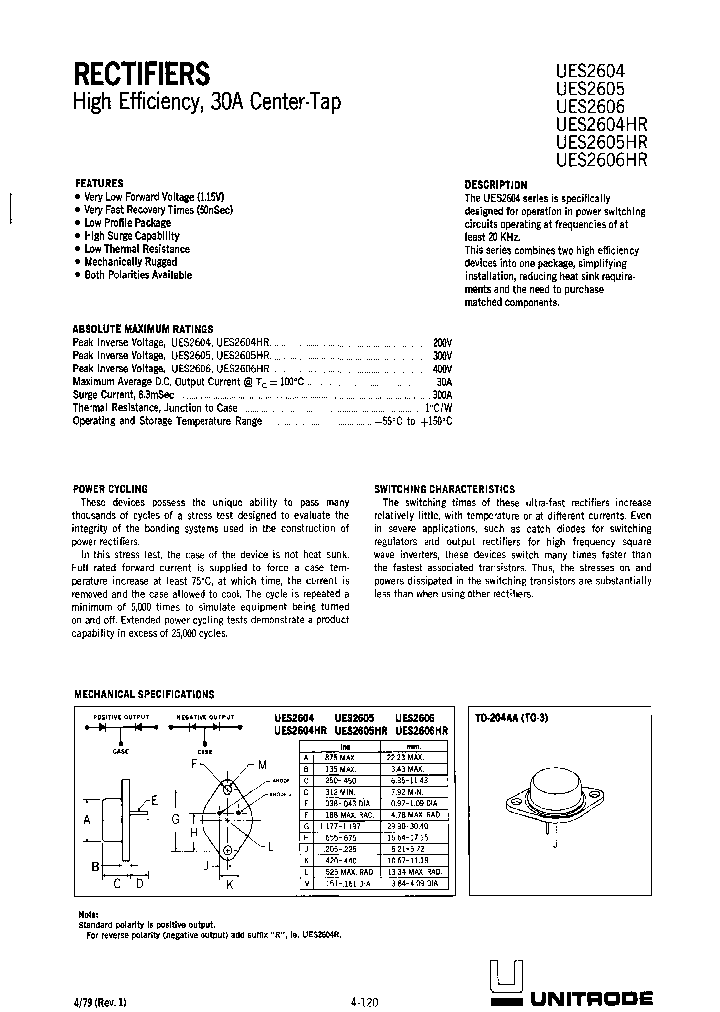 UES2605R_3771767.PDF Datasheet