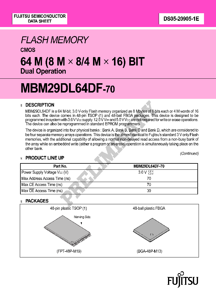 MBM29DL64DF-70_3984718.PDF Datasheet