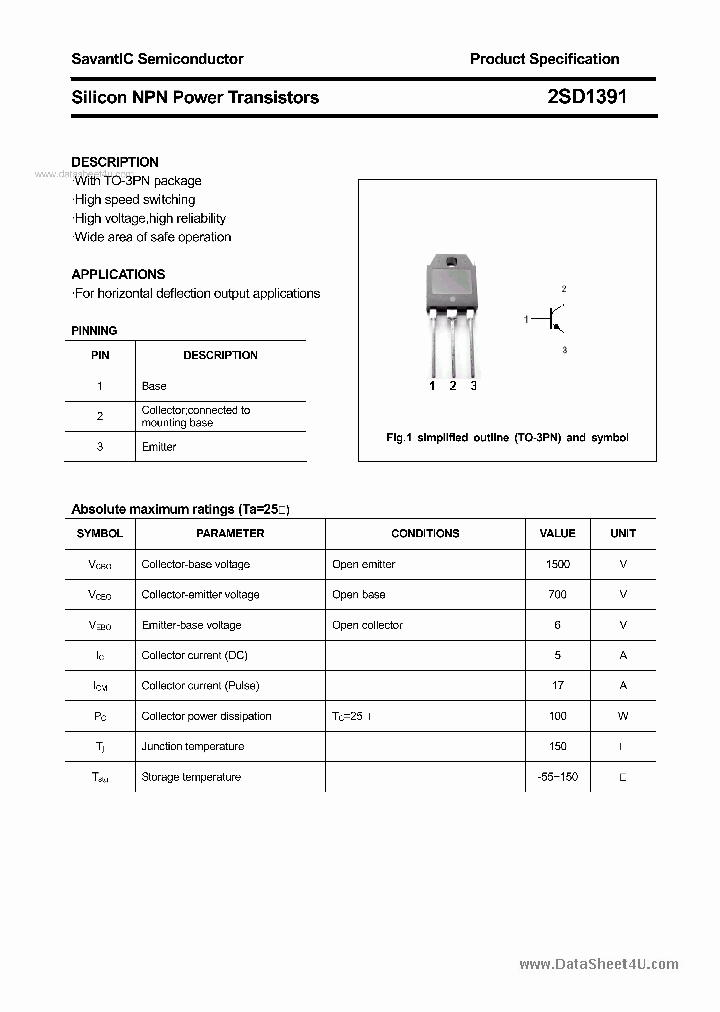 2SD1391_4028759.PDF Datasheet