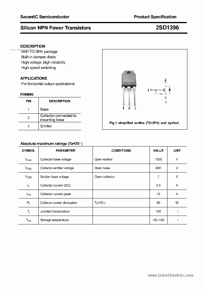 2SD1396_4028763.PDF Datasheet