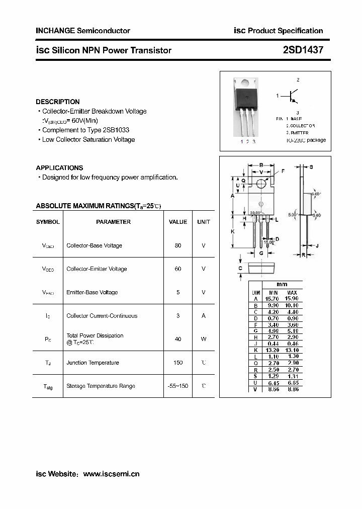 2SD1437_4031017.PDF Datasheet