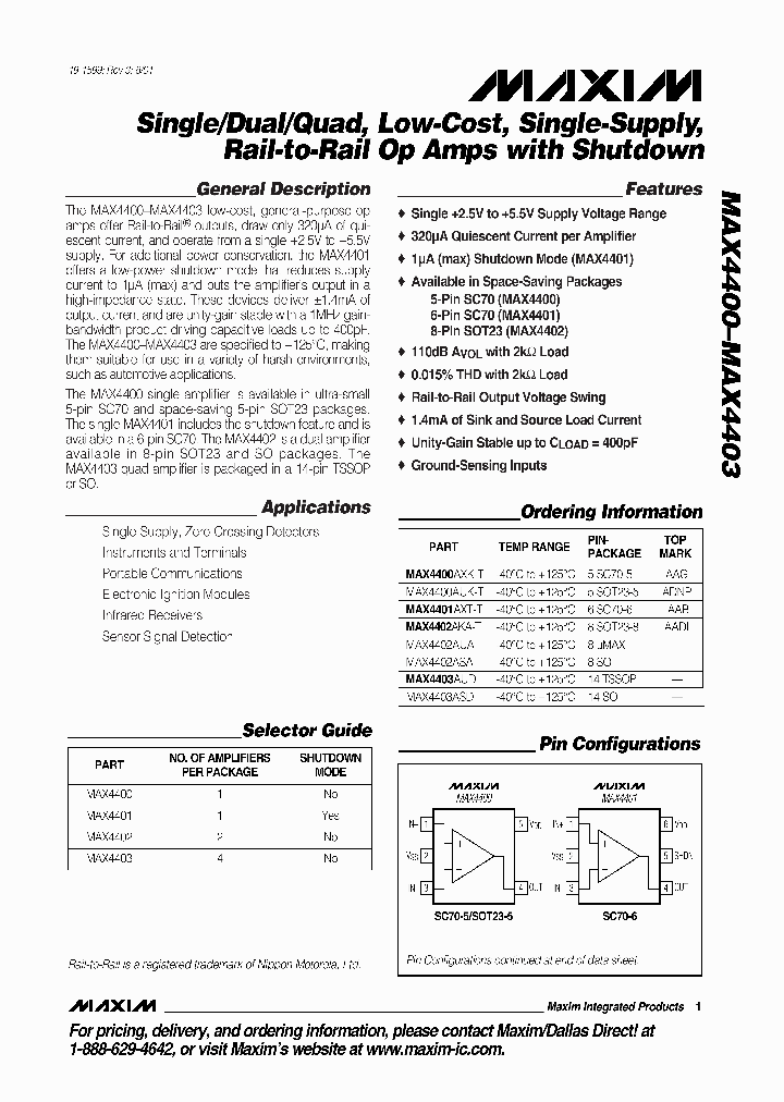 MAX4402AKAT_3813519.PDF Datasheet