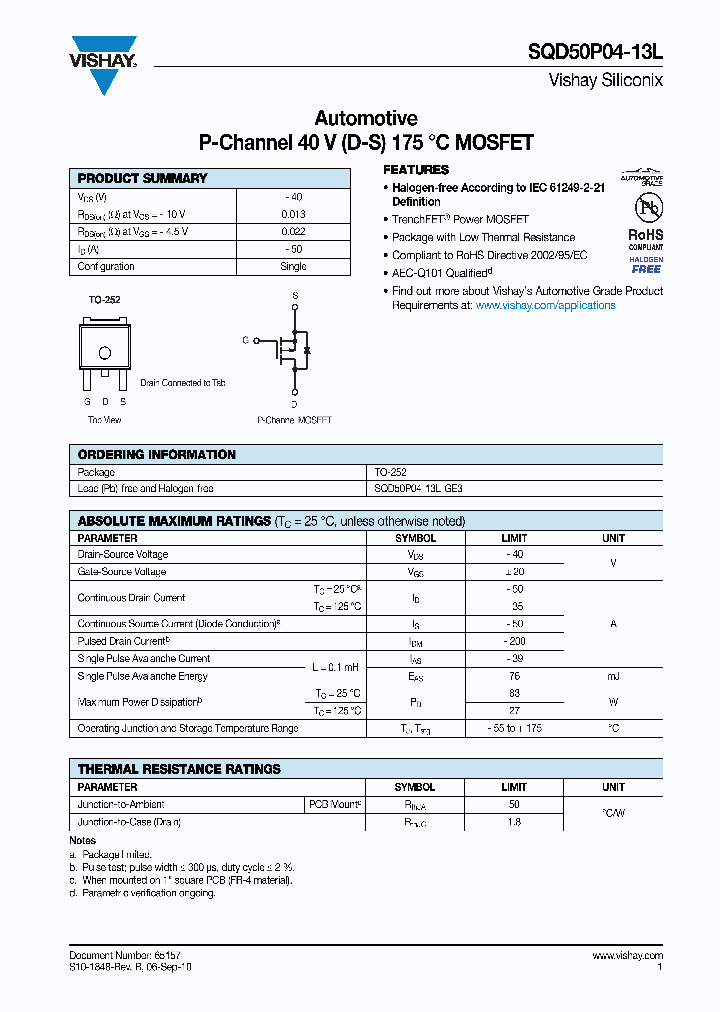 SQD50P04-13L-GE3_3822769.PDF Datasheet