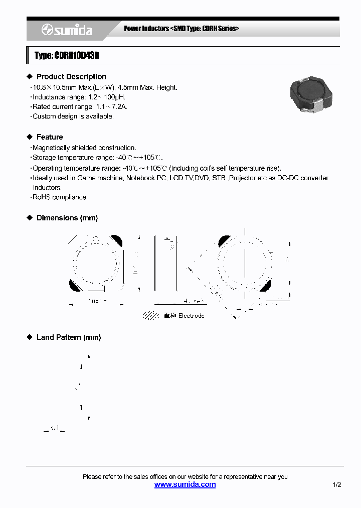 CDRH10D43RNP-3R9PC_3822846.PDF Datasheet