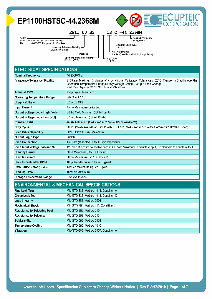 EP1100HSTSC-442368M_3823180.PDF Datasheet