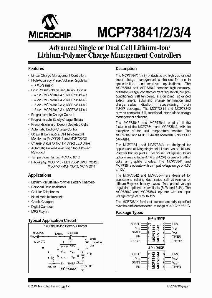 MCP73842-820IUN_3833335.PDF Datasheet