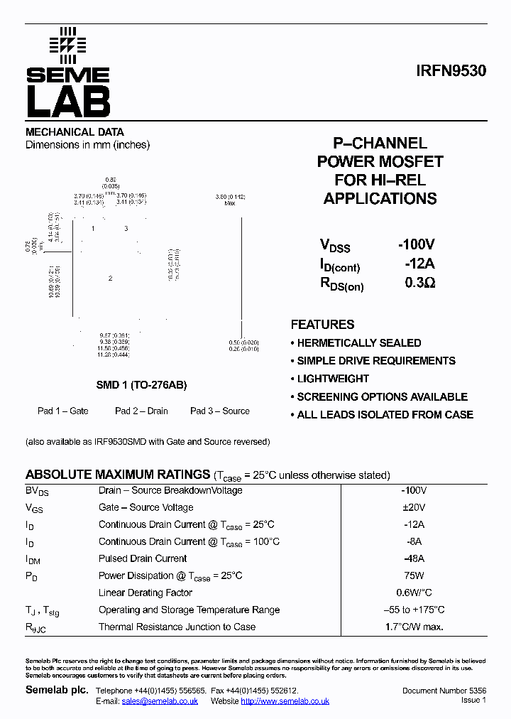 IRF9530SMDR4_3832033.PDF Datasheet