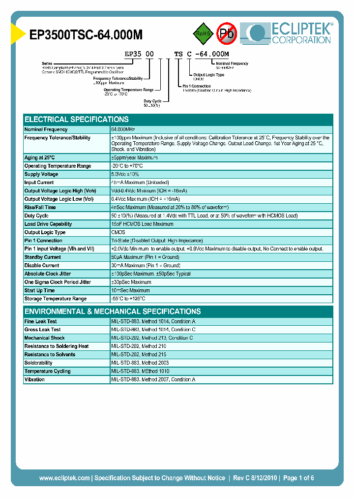 EP3500TSC-64000M_3826666.PDF Datasheet