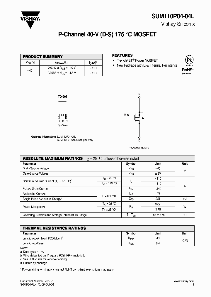 SUM110P04-04L_3826567.PDF Datasheet