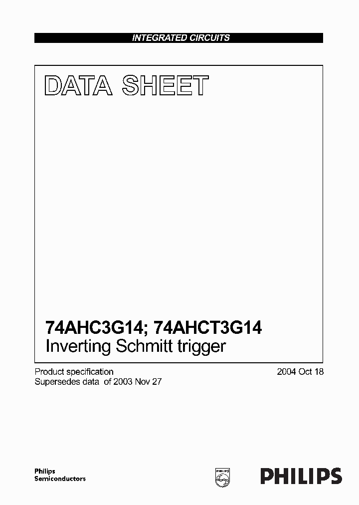 74AHCT3G14_4101318.PDF Datasheet