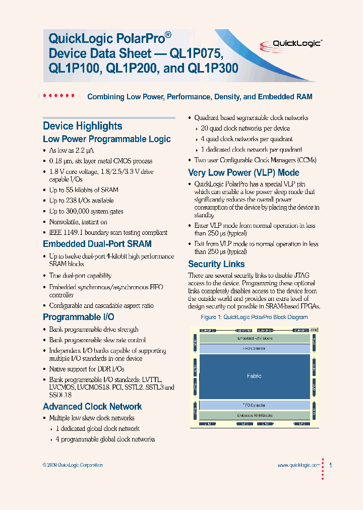 QLQL1P200-6PS256C_3857498.PDF Datasheet