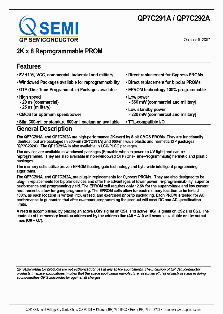 QP7C291A-25KMB_3859059.PDF Datasheet