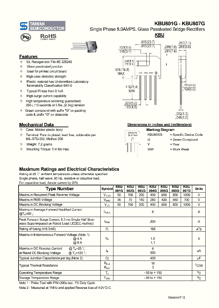 KBU805G_4103590.PDF Datasheet