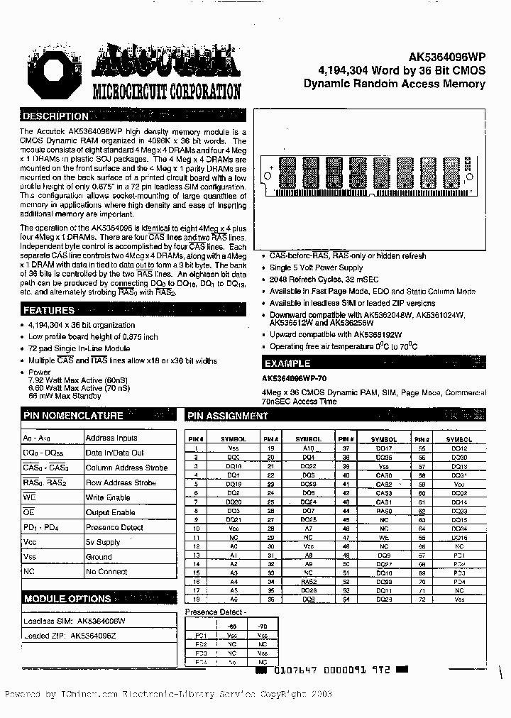 AK5364096WP60_3854437.PDF Datasheet