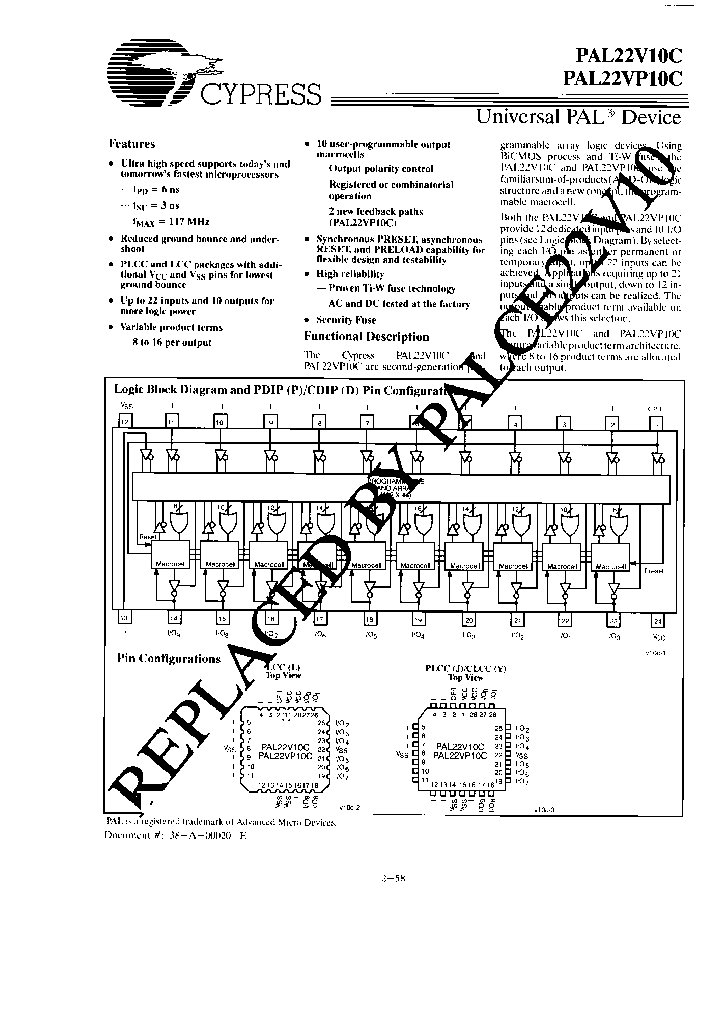 PAL22VP10CM-15LMB_3862923.PDF Datasheet