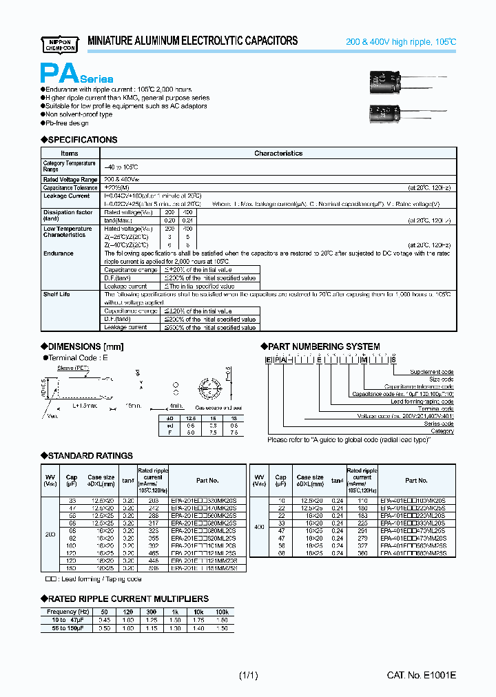 EPA-201ETE151MM25S_3863418.PDF Datasheet