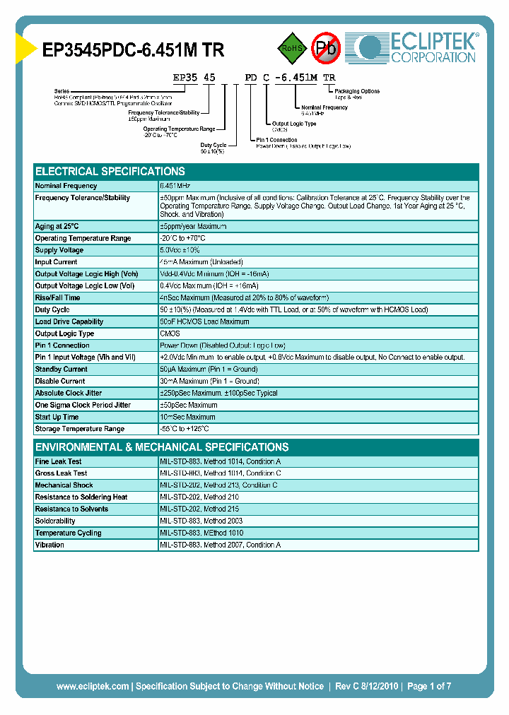 EP3545PDC-6451MTR_3874005.PDF Datasheet