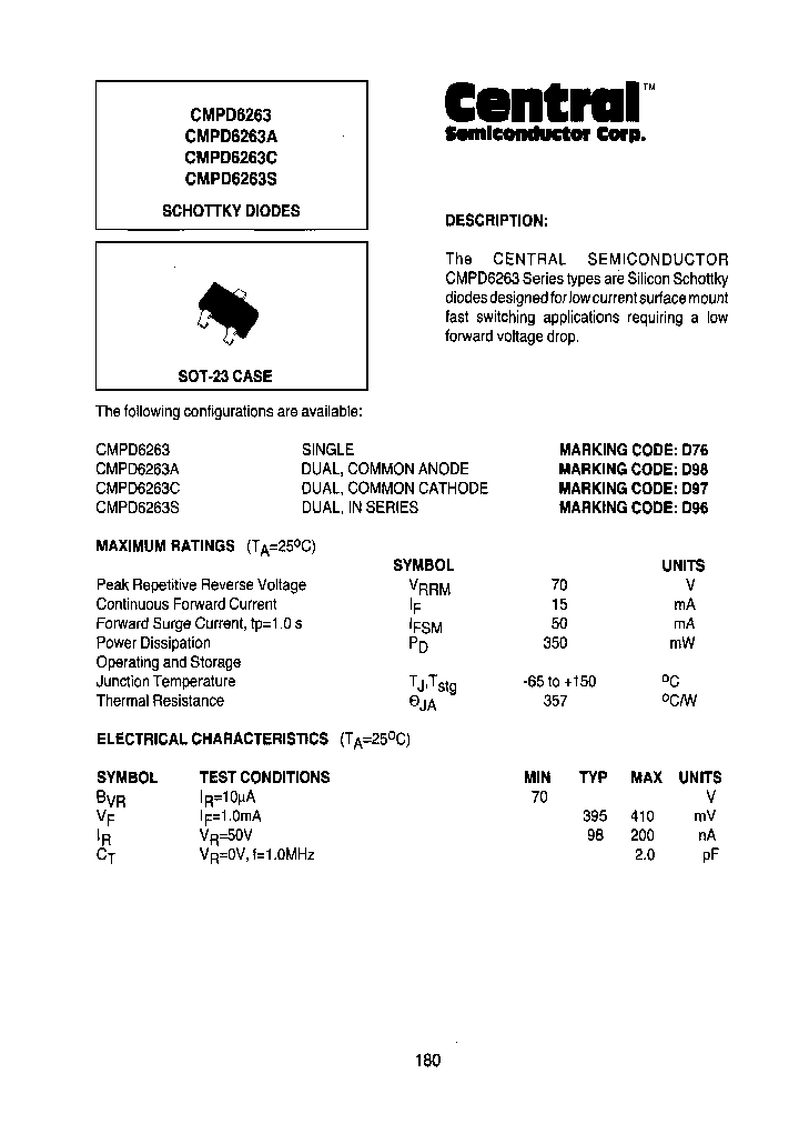 CMPD6263ATRLEADFREE_3875930.PDF Datasheet