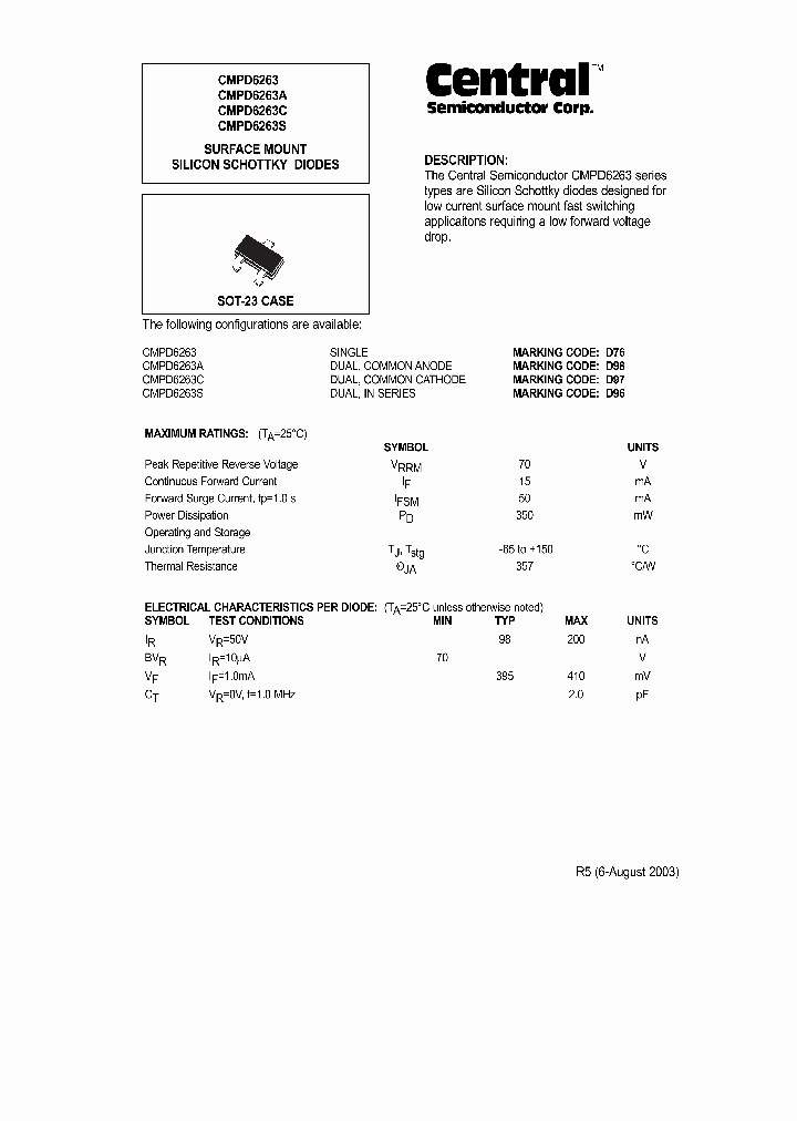 CMPD6263TRLEADFREE_3875933.PDF Datasheet