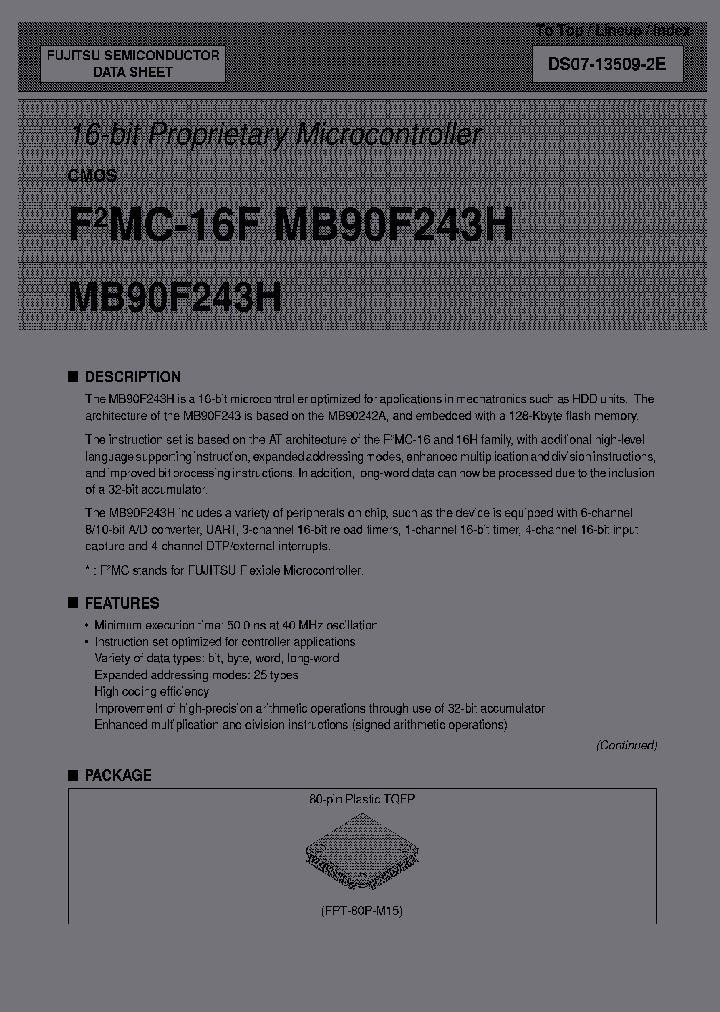 MB90F243HPFT-G-BND_3879485.PDF Datasheet