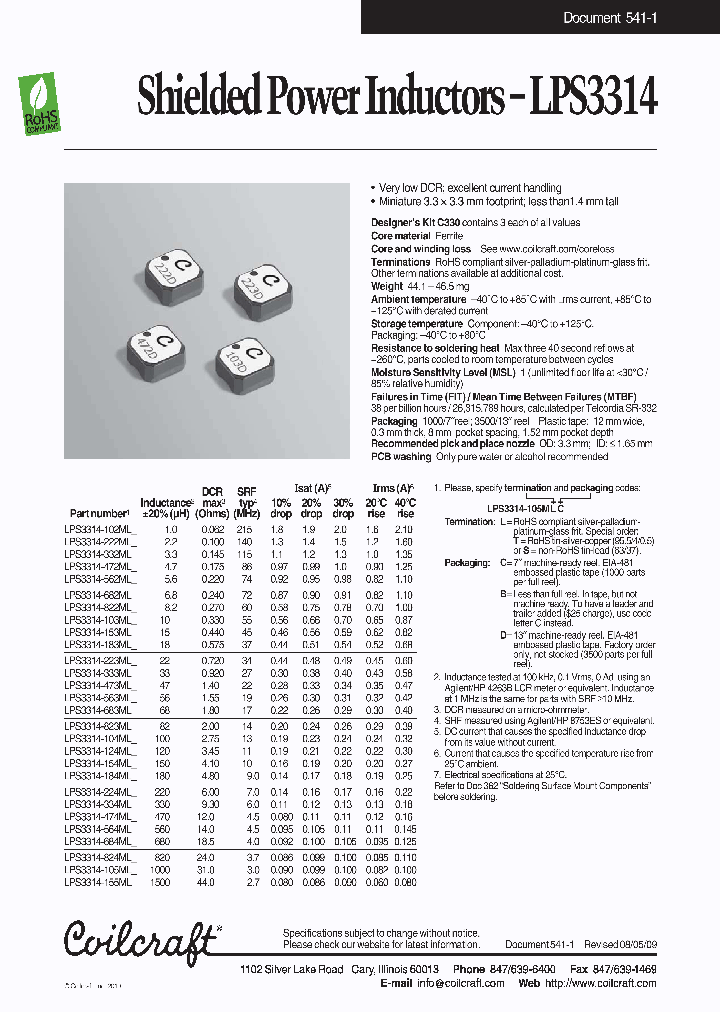 LPS3314-823MLC_3893933.PDF Datasheet