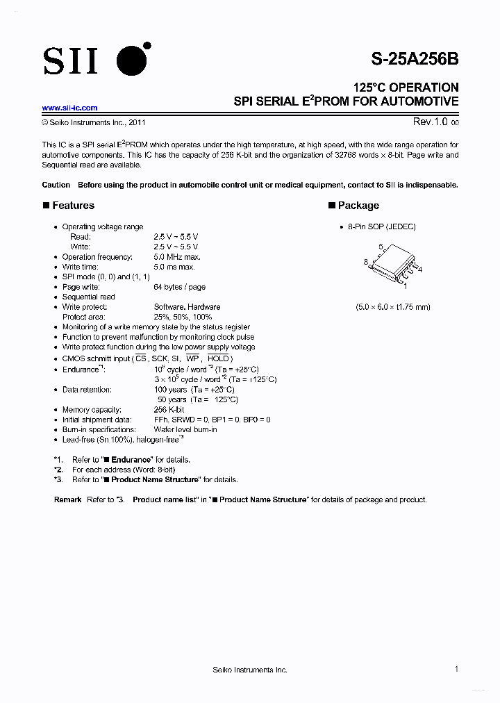 S-25A256B_4131324.PDF Datasheet