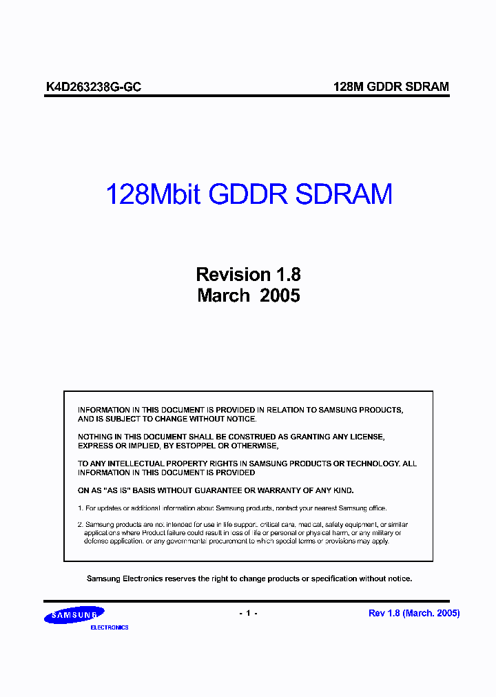 K4D263238G-GC360_3900411.PDF Datasheet