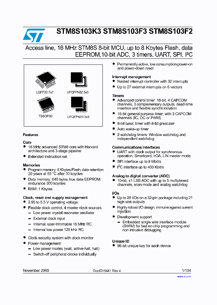 STM8S103F3P3B_3905580.PDF Datasheet