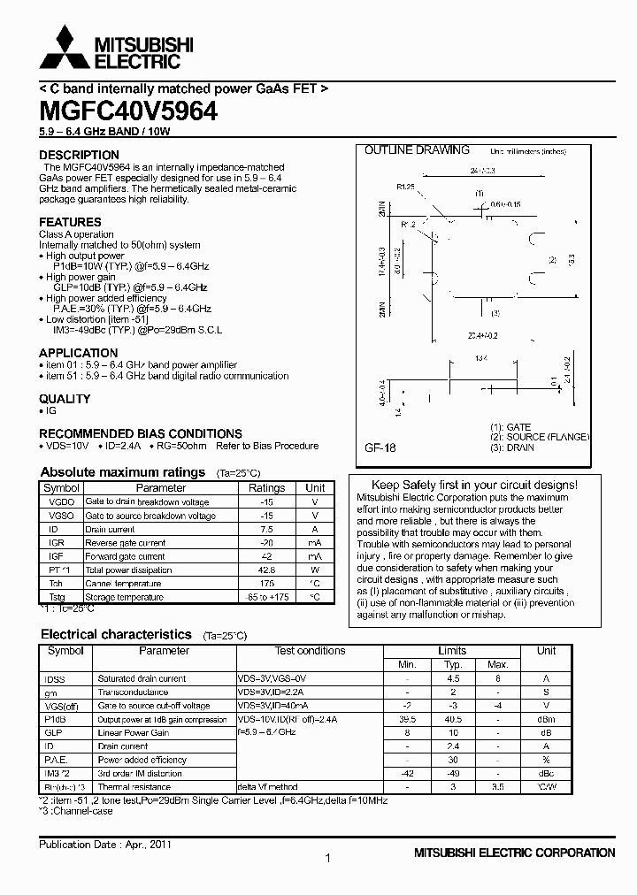 MGFC40V5964_4144320.PDF Datasheet