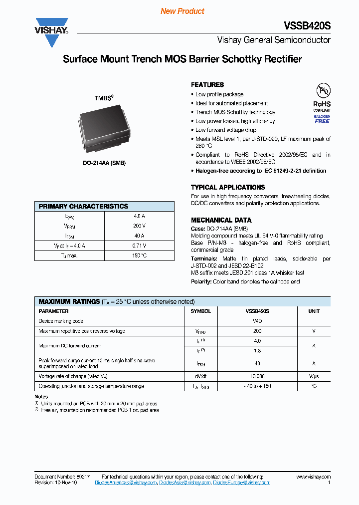 VSSB420S-M3-5BT_4157320.PDF Datasheet